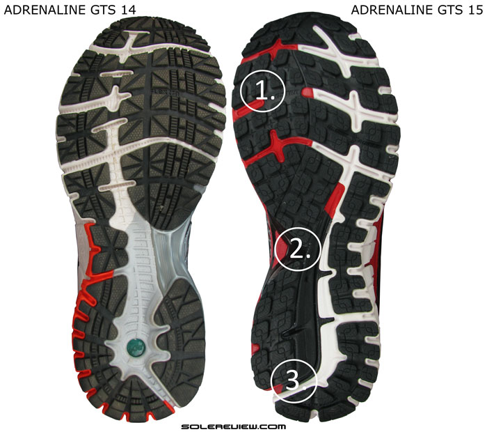 brooks adrenaline gts 14 vs 15