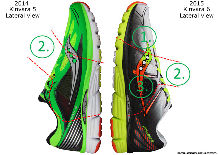 saucony a6 vs kinvara 5