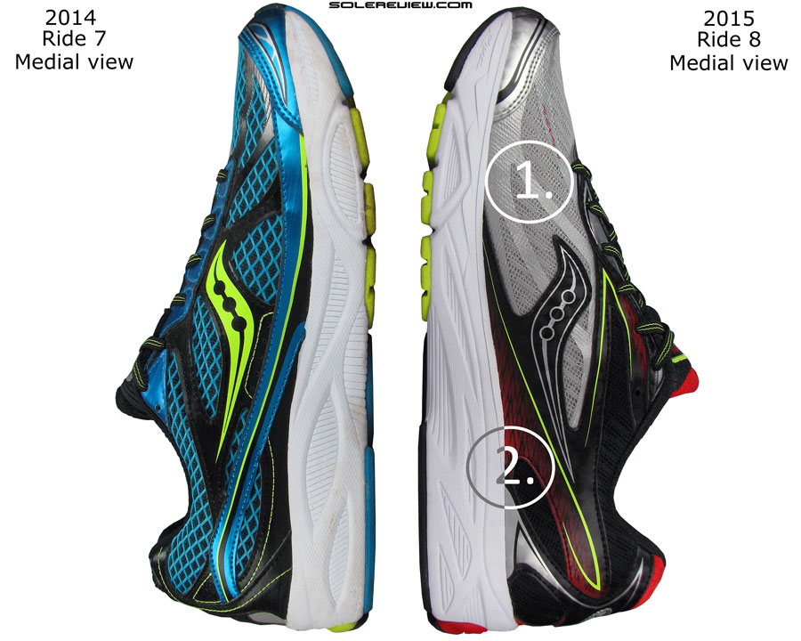 What is the Difference Between Saucony Ride 7 and 8?