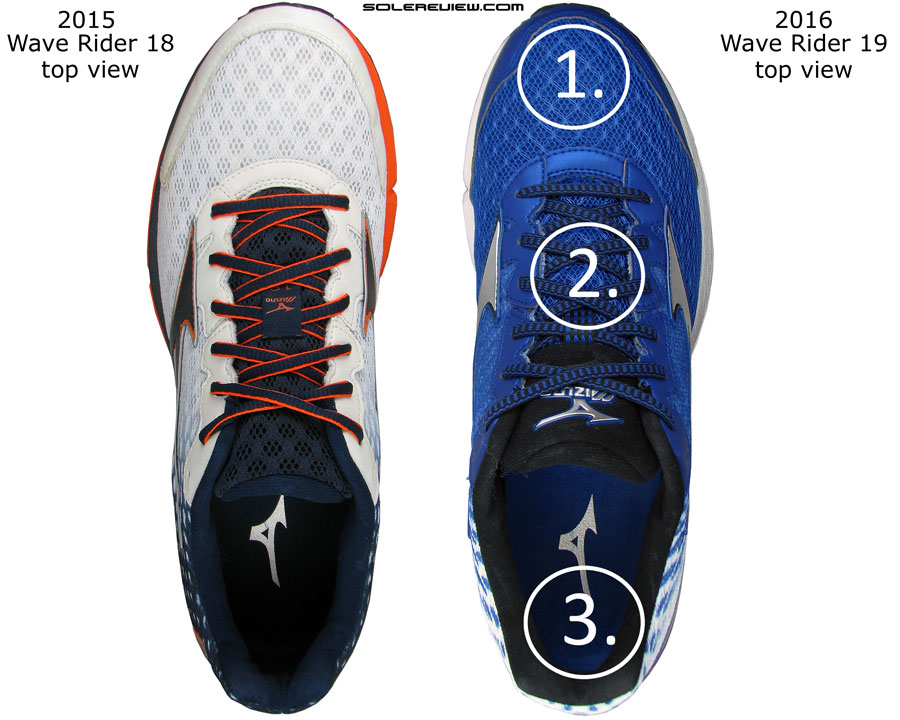 mizuno rider 19 vs 18