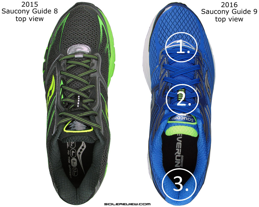 saucony guide 8 vs 9