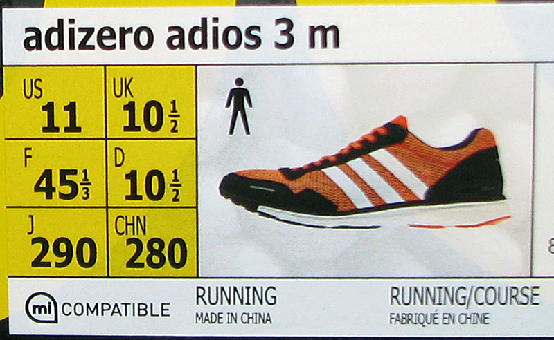 adidas shoes sizing