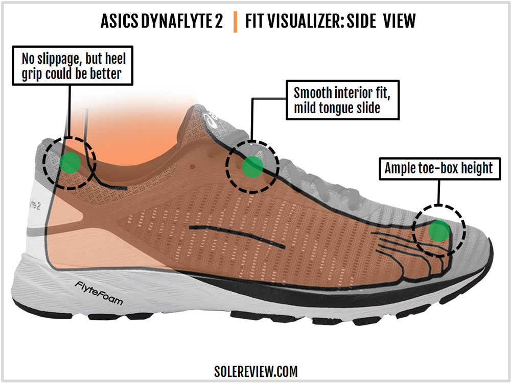 asics dynaflyte 2 sizing