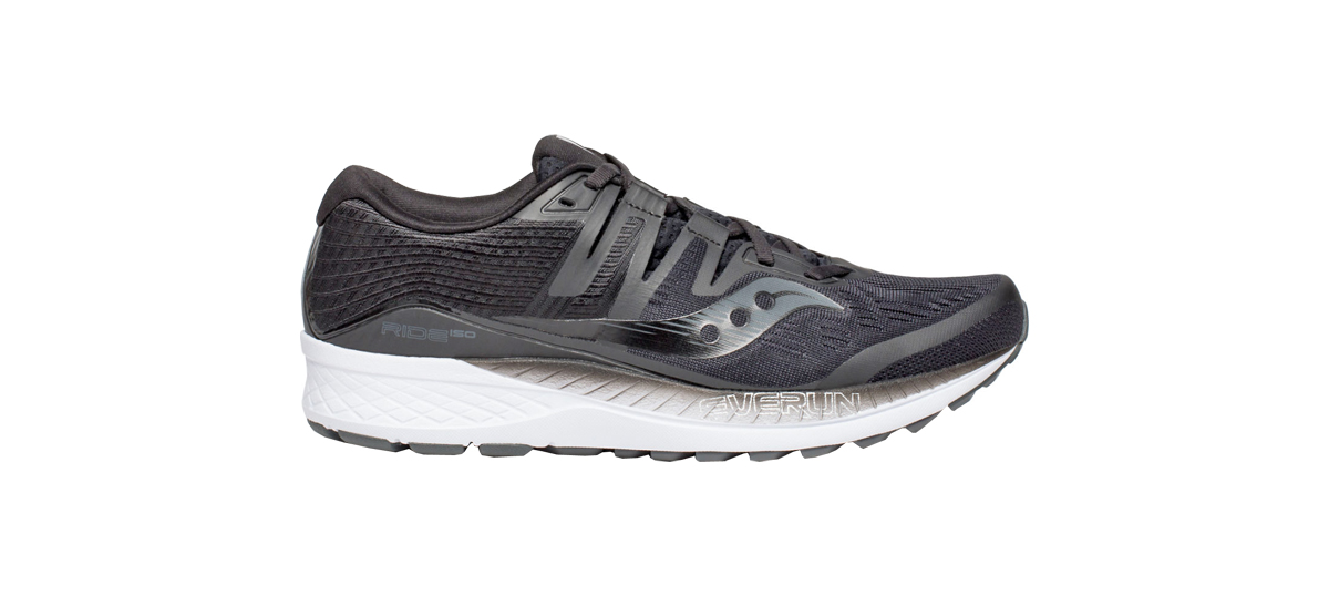 Saucony Ride ISO Mens Running Shoes Grey Cushioned Responsive Run Trainers