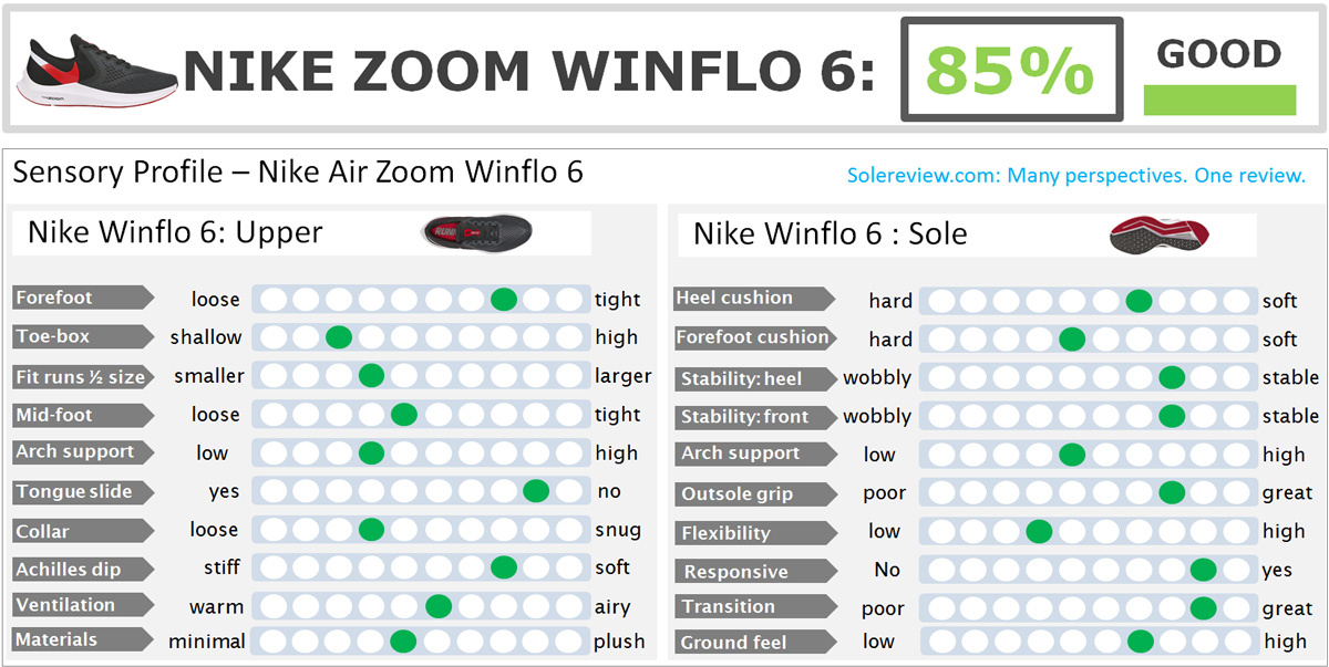 nike winflo 6 review