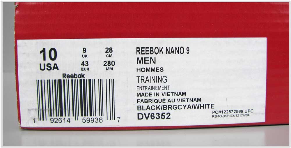 new reebok label