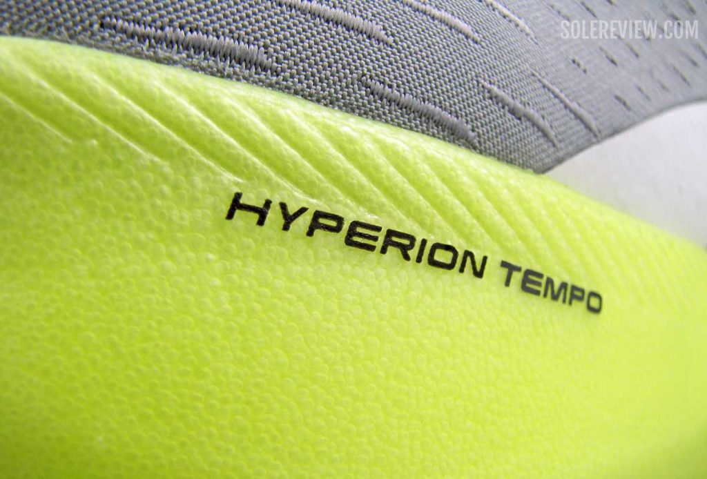 Midsole material of the Brooks Hyperion Tempo