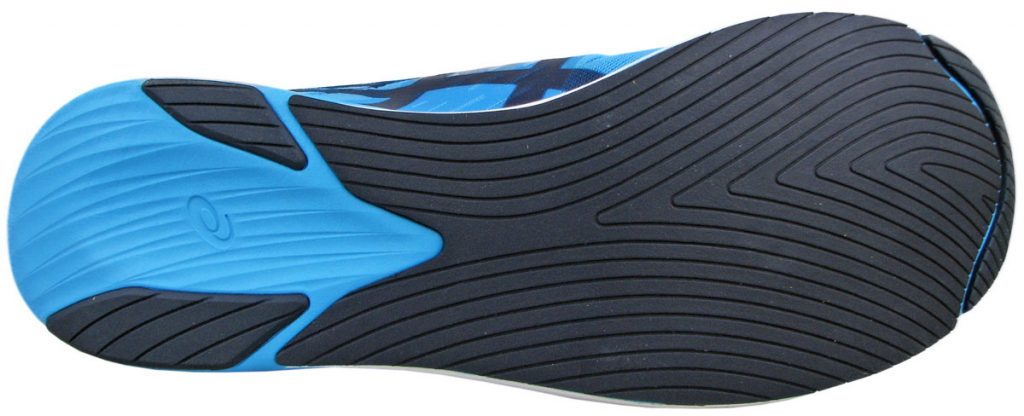 The outsole of the Asics Metaracer