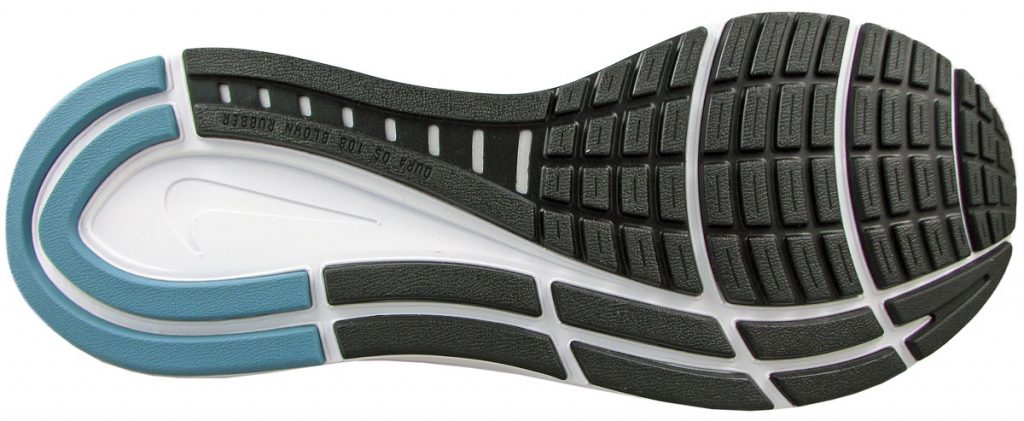 The outsole of the Nike Zoom Structure 23.