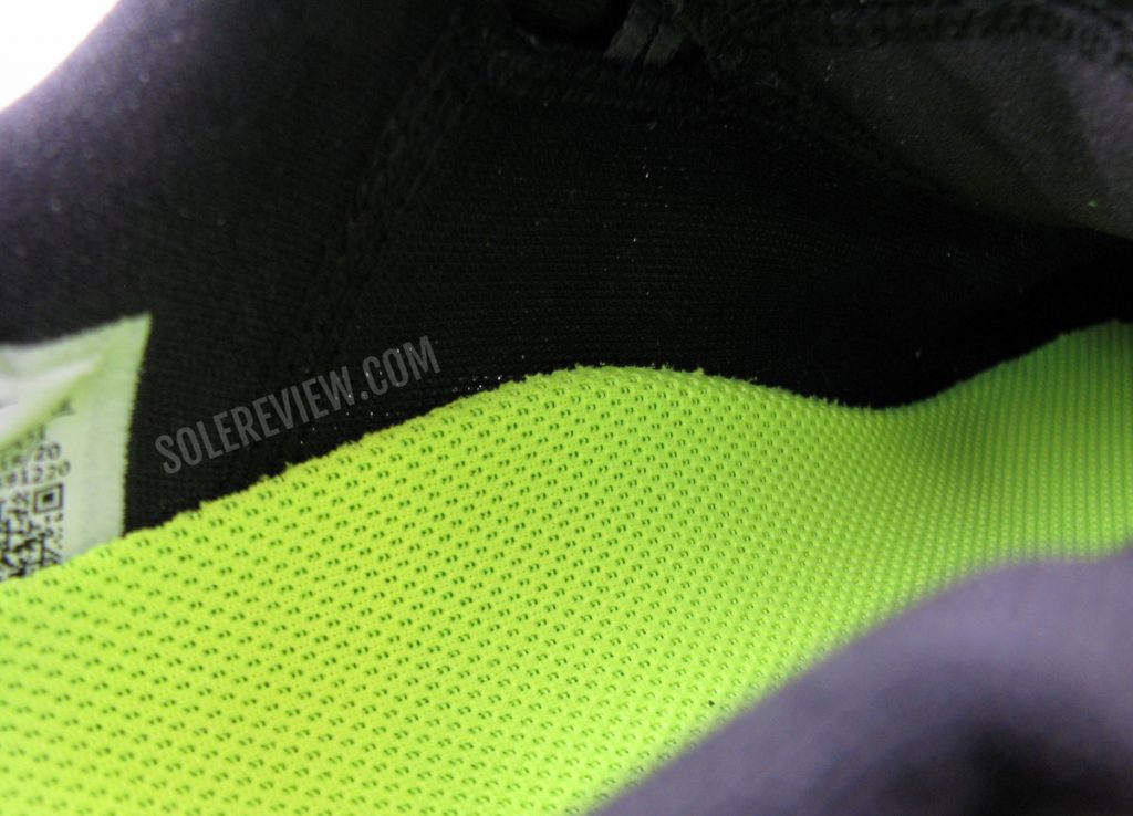 The arch support of the Nike Air Zoom Vomero 15.