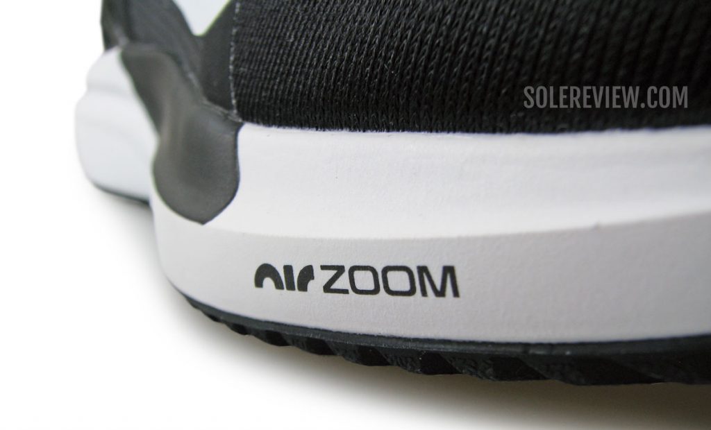 The forefoot Zoom of the Nike Air Zoom Vomero 15.