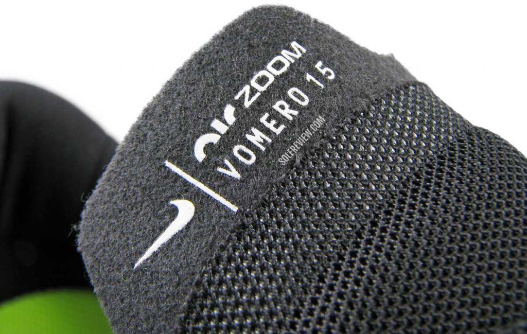 The tongue flap of the Nike Air Zoom Vomero 15