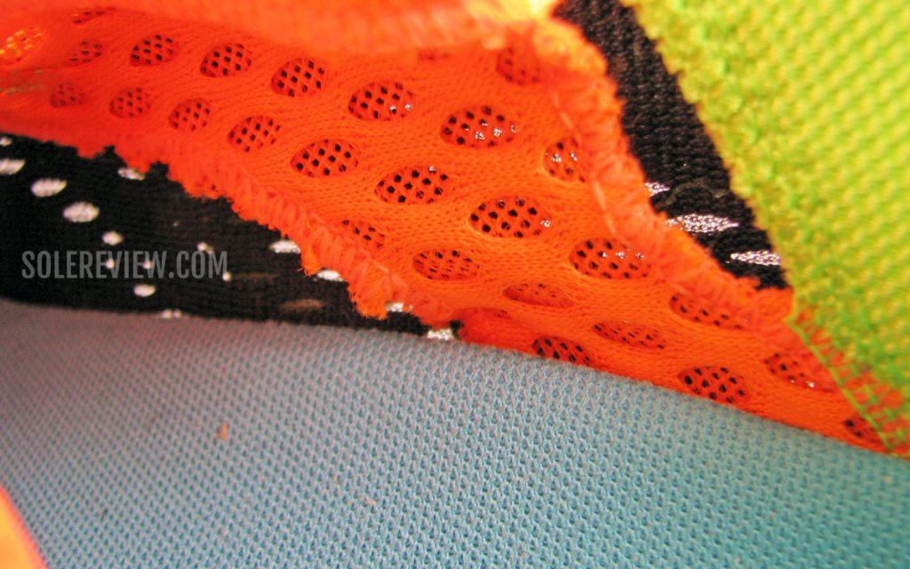 Tongue gusset/sleeve inside Saucony Endorphin Speed
