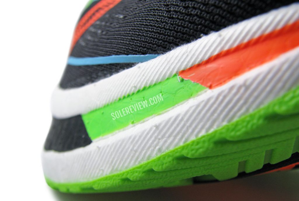 The rocker midsole of the Saucony Endorphin Pro