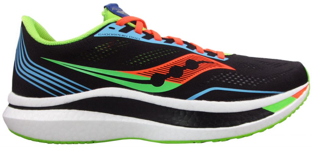 The Saucony Endorphin Pro side profile