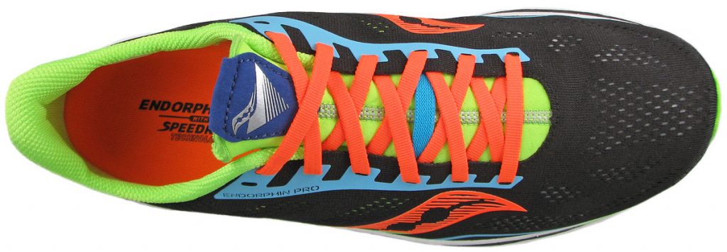 The top view of the Saucony Endorphin Pro