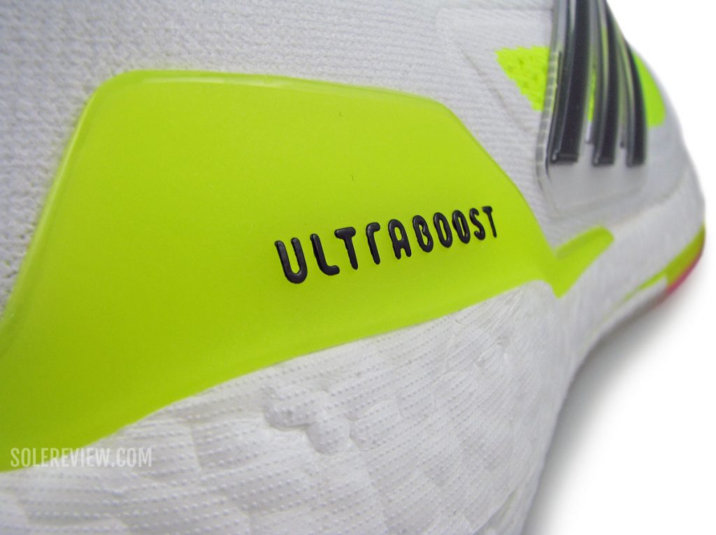 The heel clip of the adidas Ultraboost 21