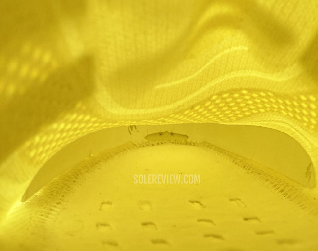 The toe-box of the adidas Ultraboost 21