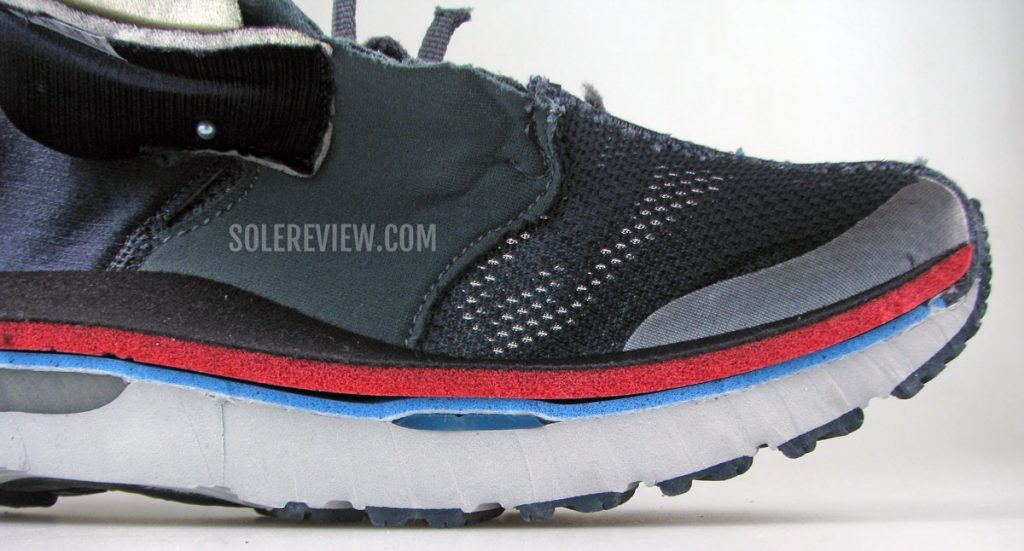 The forefoot Gel pad of the Asics Nimbus 23.