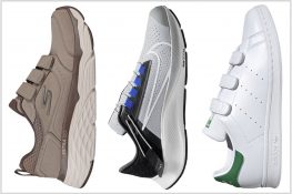 running shoes with velcro fasteners