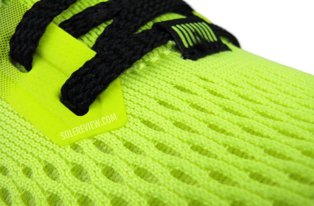 The upper spacer mesh of the Brooks Launch 8.