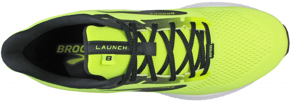 The top view of the Brooks Launch 8.