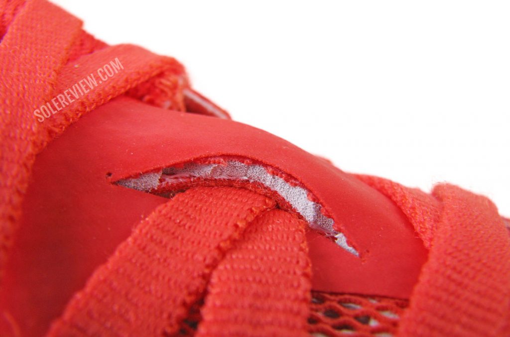 The foam inside the tongue of the Hoka Carbon X2.