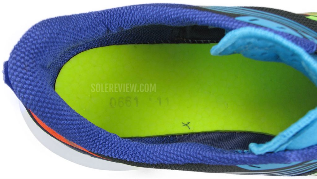 The Pwrrun+ topsole inside the Saucony Kinvara 12.