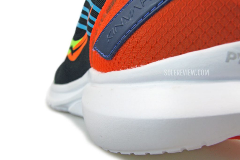 The side profile of the Saucony Kinvara 12's midsole.