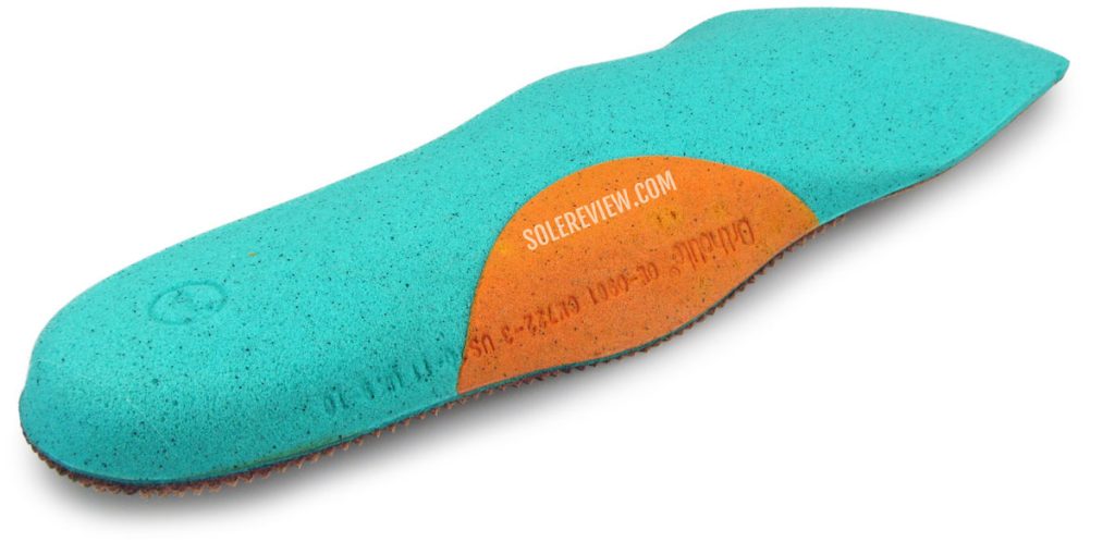 The removable Ortholite insole of the Clarks Un Tailor Tie.