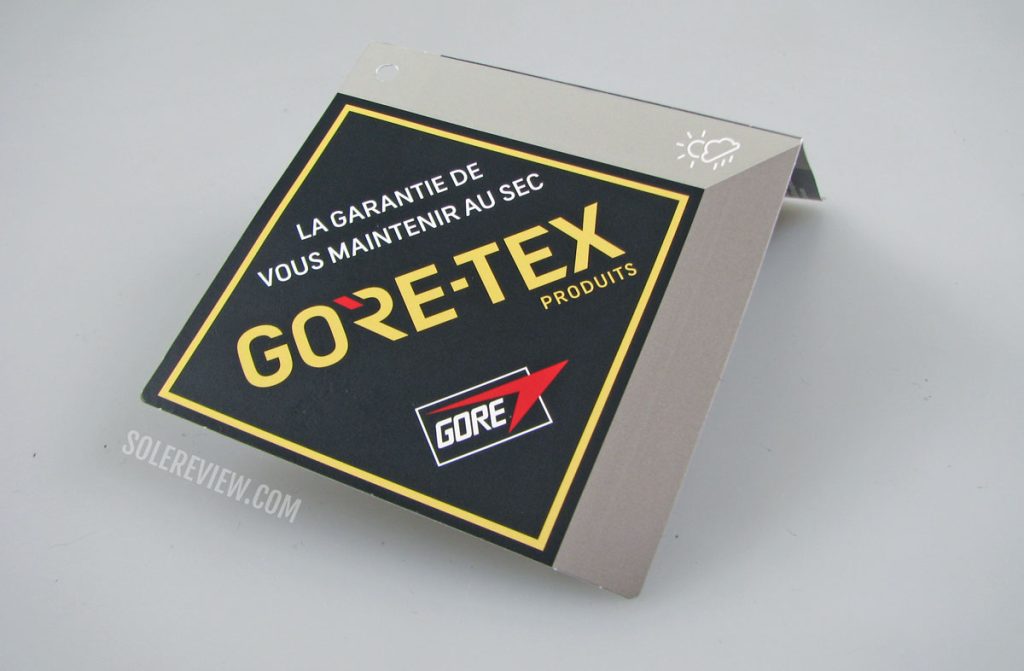 Gore-Tex paper label