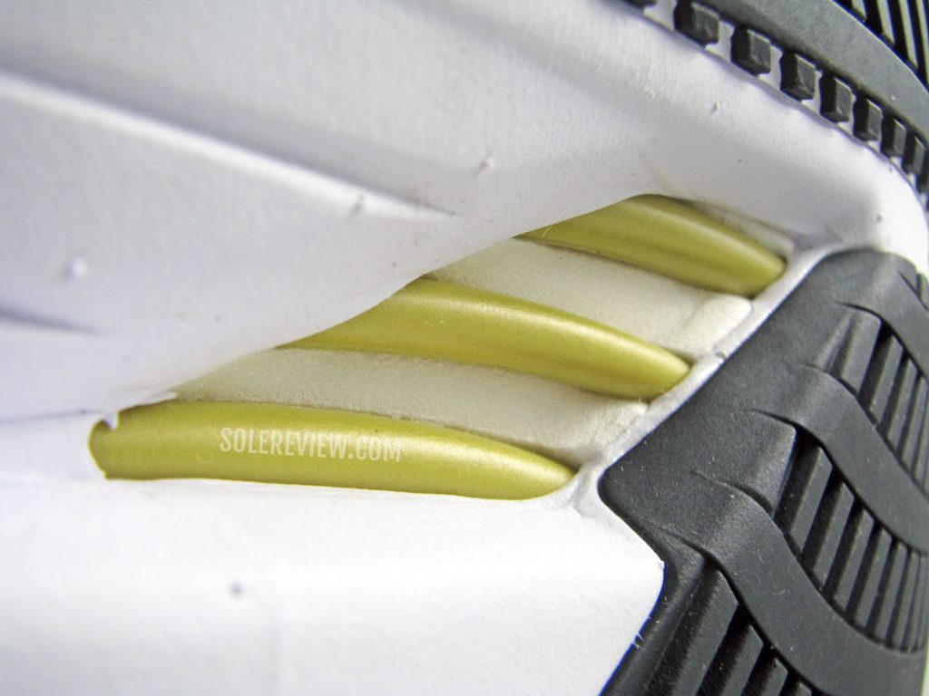 The Energy Rods of the adidas adizero Boston 10.