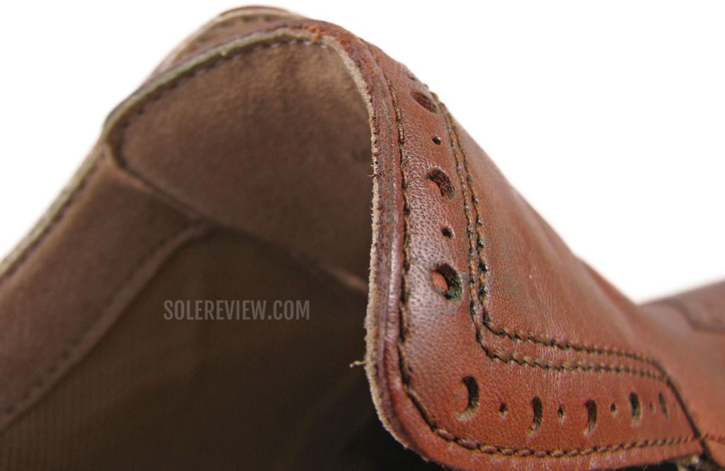 The tongue flap of the Cole Haan Originalgrand_Wingtip.