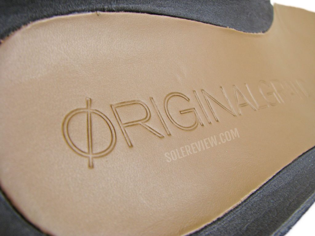 The leather footbed of the Cole Haan Originalgrand_Wingtip.