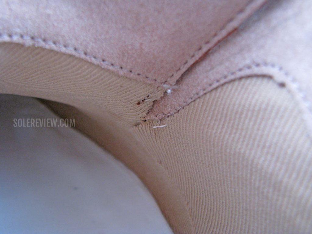 The upper lining of the Cole Haan Originalgrand Wingtip Oxford.