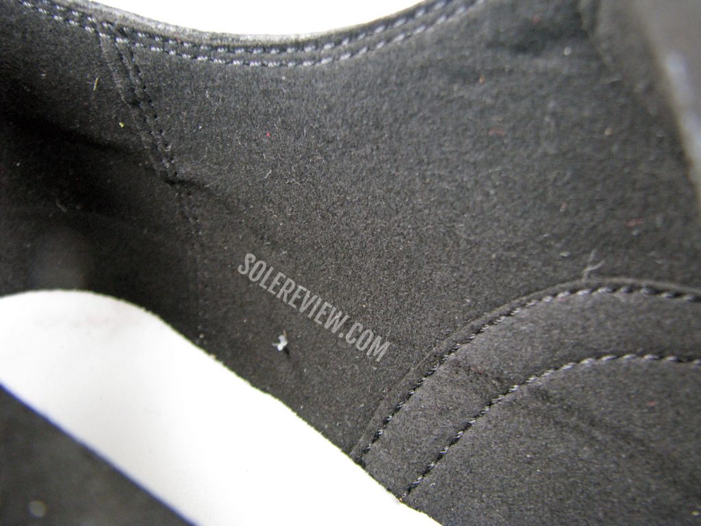 The heel lining of the Cole Haan Zerogrand Wingtip Oxford