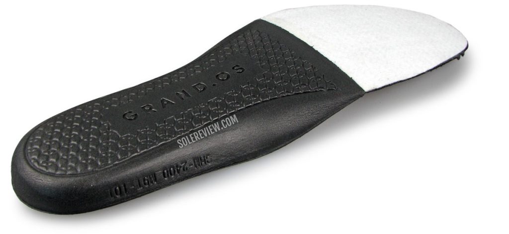 The removable insole of the Cole Haan Zerogrand Wingtip Oxford