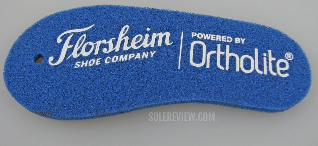 The Ortholite insole of the Florsheim Midtown