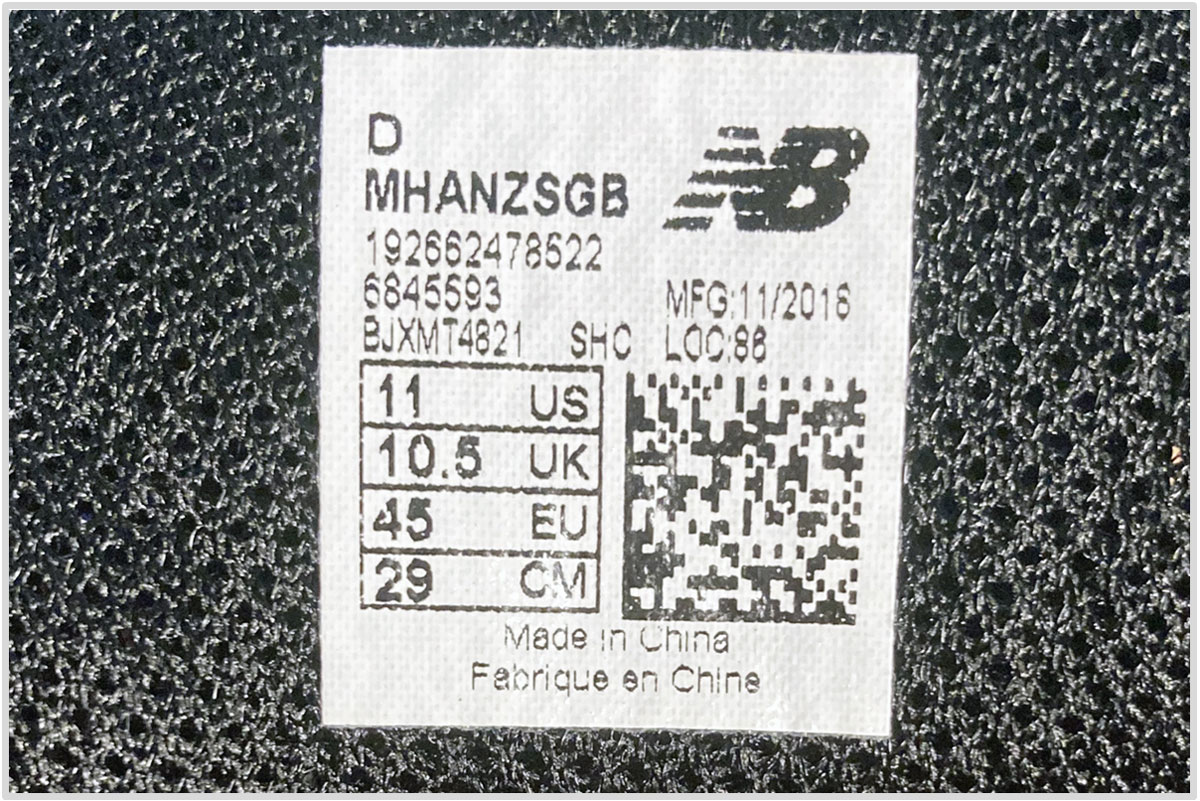 new balance numeric sizing