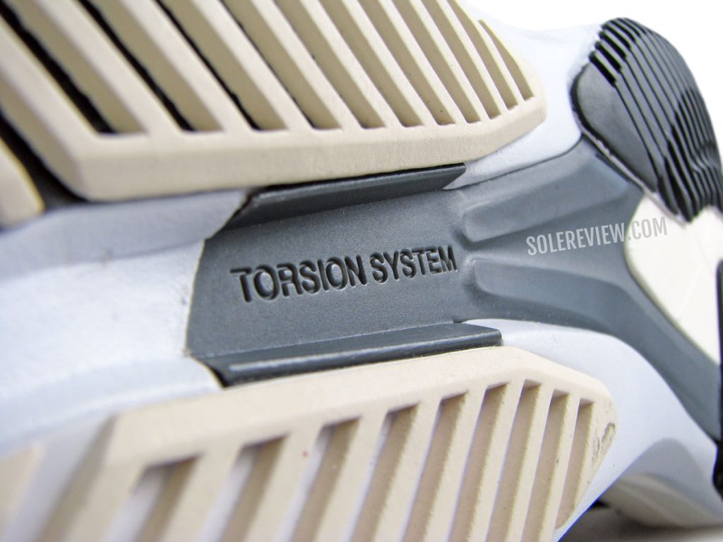 The Torsion shank of the adidas adios 6.