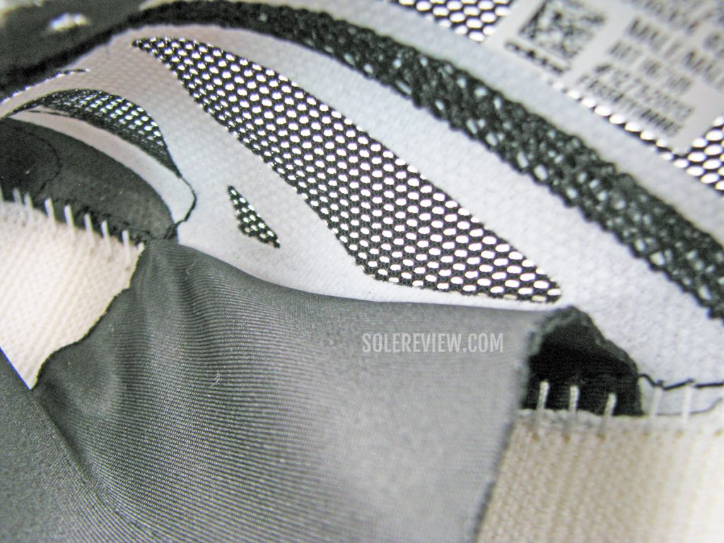 The internal support of the adidas adios 6.