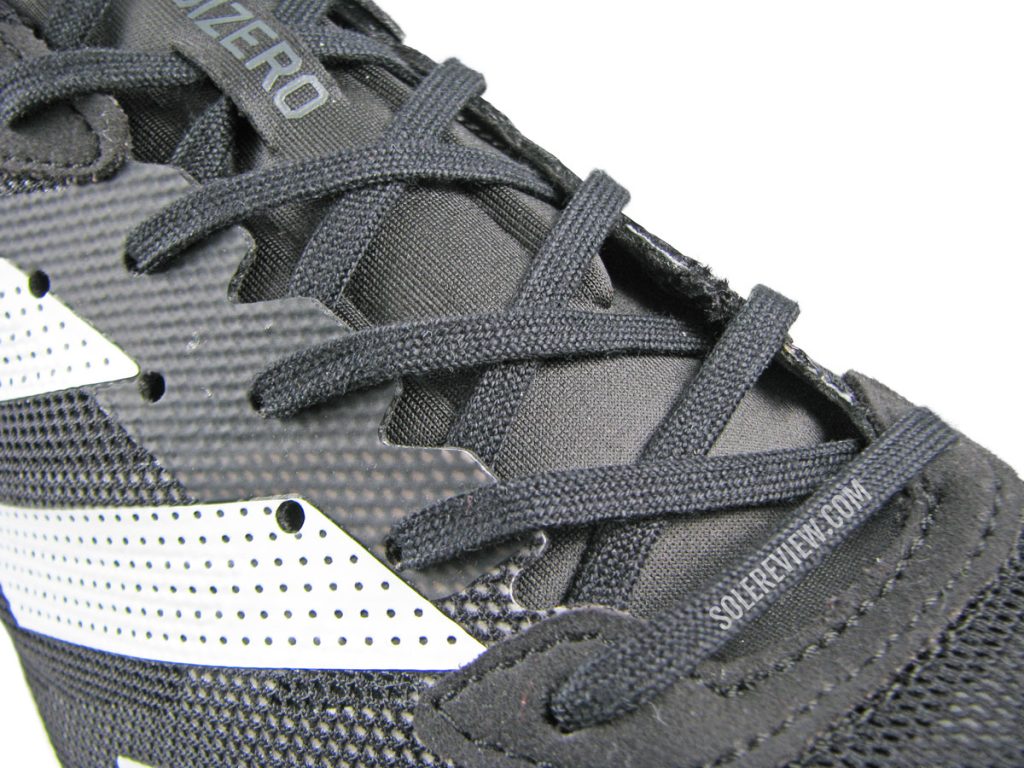 The laces of the adidas adios 6.