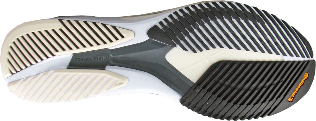 The outsole of the adidas adios 6.