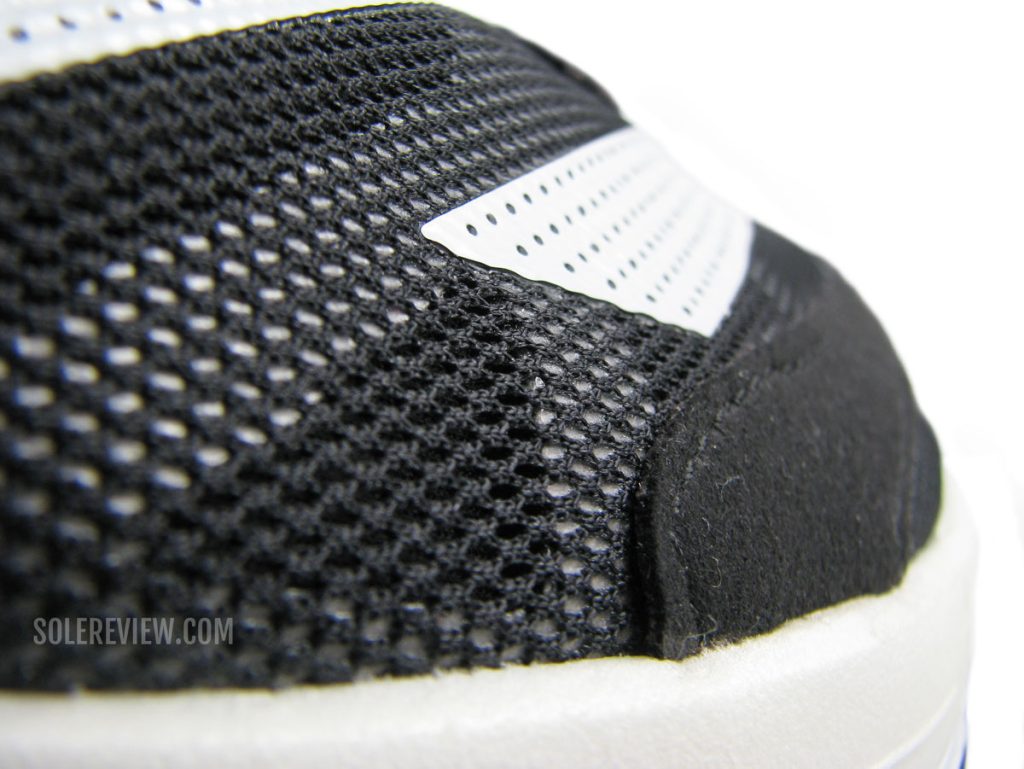 The printed logo on the adidas adios 6.