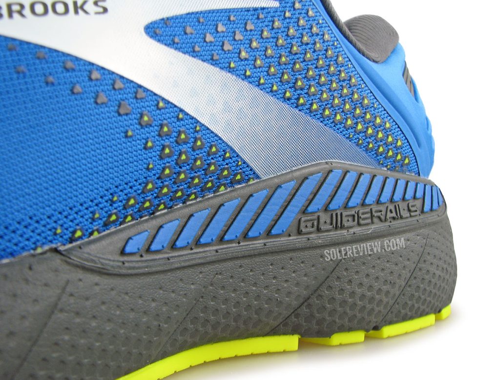 The inner Guiderail of the Brooks Adrenaline GTS 22.