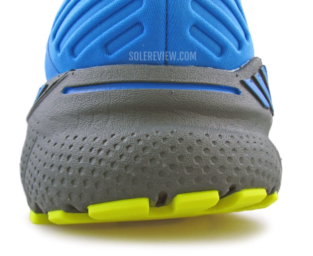 The heel bevel of the Brooks Adrenaline GTS 22.