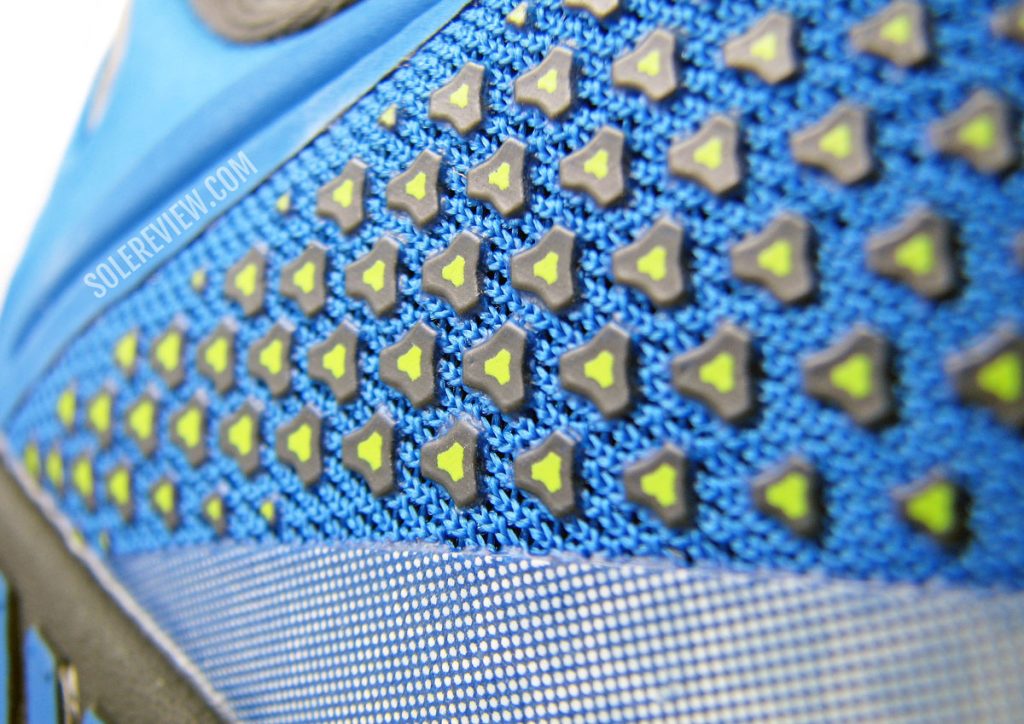 The high-density printing on the Brooks Adrenaline GTS 22.