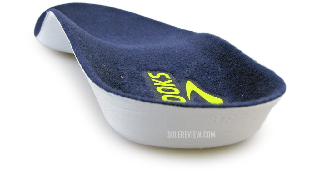 The molded insole of the Brooks Adrenaline GTS 22.