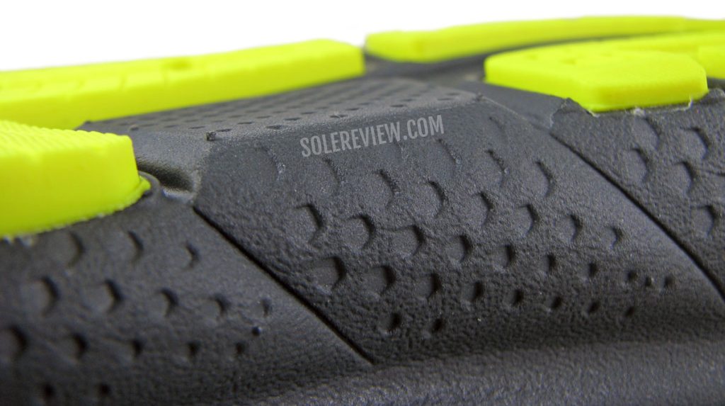 The midsole gap on the Brooks Adrenaline GTS 22.