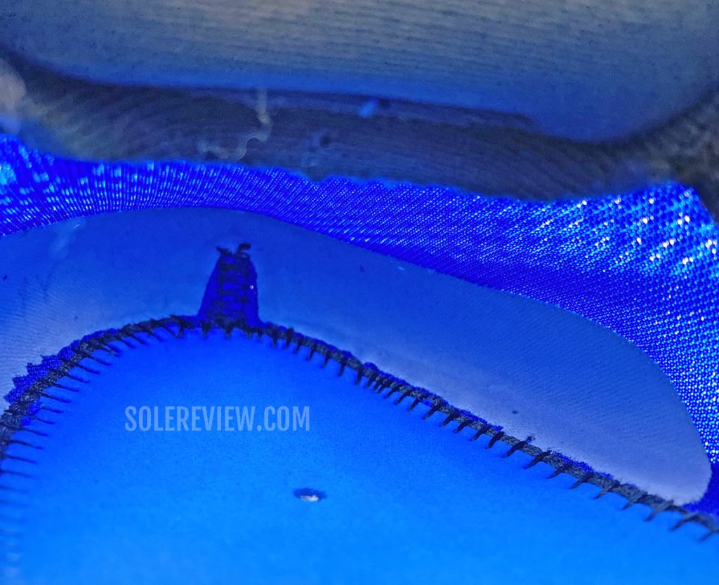 The inner toe-box of the Brooks Adrenaline GTS 22.